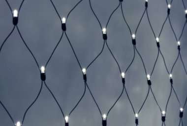 Фотография товара 'Teamprof Светодиодная сетка 2х3м, статика, черный провод, белая'