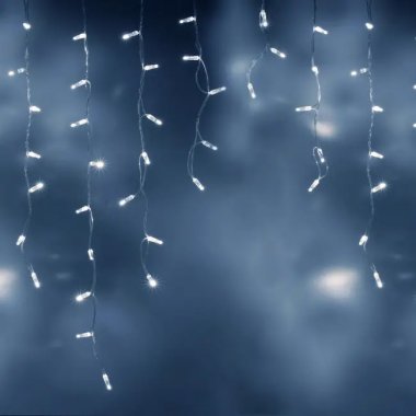 Фотография товара 'Teamprof Светодиодная бахрома 3х0.9м, статика, прозрачный провод, белая'