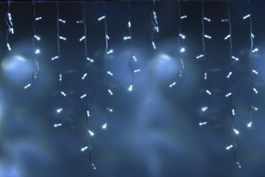 Фотография товара 'Teamprof Светодиодная бахрома 3х0.9м, мерцание, белый провод, белая'