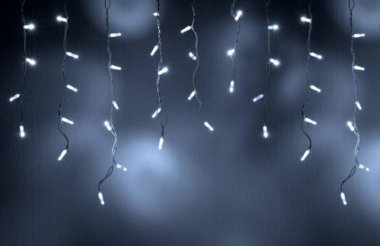 Фотография товара 'Teamprof Светодиодная бахрома 3х0.6м, статика, белый провод РЕЗИНА, белая'