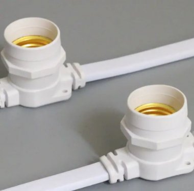 Фотография товара 'Teamprof Светодиодный белт-лайт, 2-х проводной, шаг 40 см, белый'