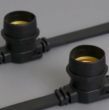 Фотография товара 'Teamprof Светодиодный белт-лайт, 2-х проводной, шаг 40 см, черный'