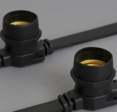 Фотография товара 'Teamprof Светодиодный белт-лайт, 2-х проводной, шаг 20 см, черный'