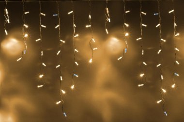Фотография товара 'Teamprof Светодиодная бахрома 3х0.9м, флэш, белый провод, теплая белая'
