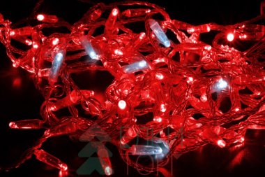 Фотография товара 'Teamprof Светодиодная гирлянда нить 10м, 220В, флэш, прозрачный провод'
