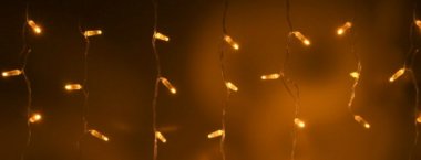 Фотография товара 'Teamprof Светодиодная бахрома 3х0.6м, статика, прозрачный провод, желтая'