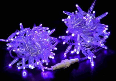 Фотография товара 'Teamprof Светодиодная гирлянда нить 10 м, 220В, флэш, прозрачный провод'