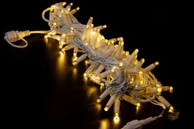 Фотография товара 'Teamprof Светодиодная гирлянда нить 10м, 24В, белая резина 2,3 мм, статика'