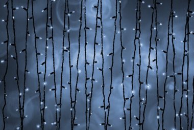 Фотография товара 'Teamprof Светодиодная гирлянда нить 20м, динамика, черный провод, белая'