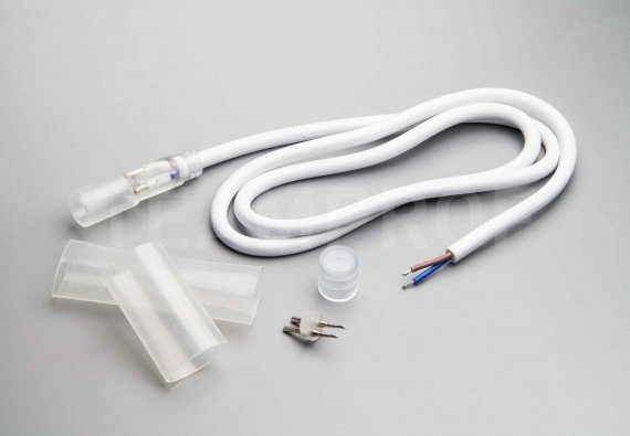 Фотография товара 'Teamprof Комплект подключения для дюралайта TPF-DL-2W-100-24V, белый провод'