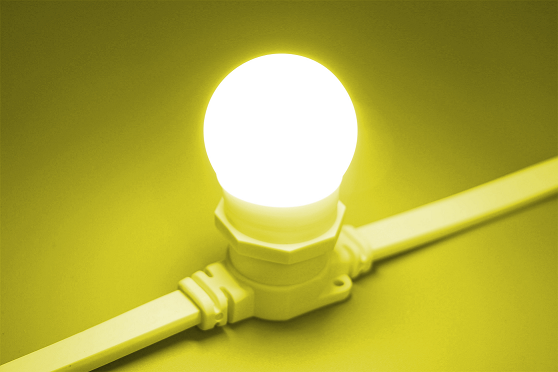 Фотография товара 'Teamprof TPF-B-E27-G45-2W-Y Светодиодная лампа для белт-лайт, 2 Вт, d=45 мм'