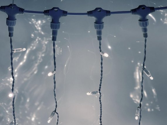 Фотография товара 'Teamprof Светодиодный занавес 2х6м, статика, белый провод, белый'