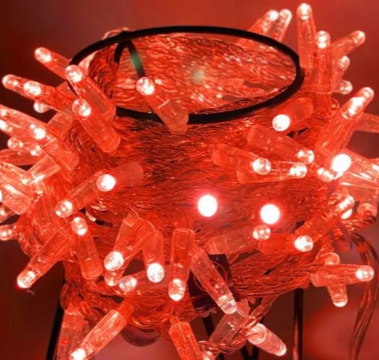 Фотография товара 'Teamprof Светодиодная гирлянда нить 10м, 24В, статика, прозрачный провод'