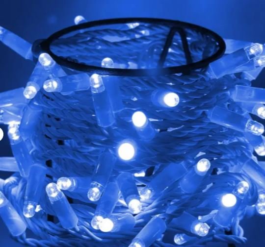 Фотография товара 'Teamprof Светодиодная гирлянда нить 10м, 24В, статика, белый провод'