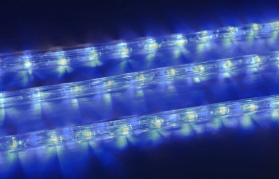 Фотография товара 'Teamprof Светодиодный дюралайт, 2-х проводной, круглый, 13 мм, 2 Вт, 220В'