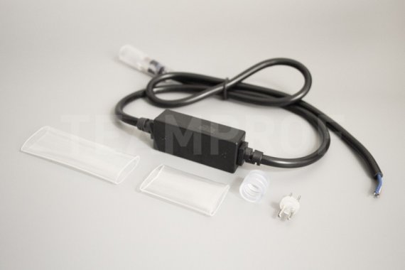 Фотография товара 'Teamprof Комплект подключения для 2-х проводного дюралайта, без вилки, на 50м, 1А'