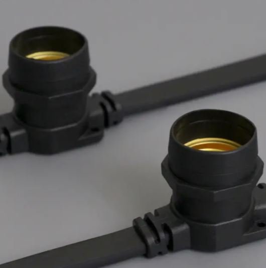 Фотография товара 'Teamprof Светодиодный белт-лайт, 2-х проводной, шаг 40 см, черный'