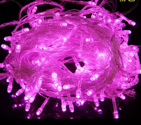 Фотография товара 'Teamprof Светодиодная гирлянда нить 10 м, 220В, флэш, прозрачный провод'