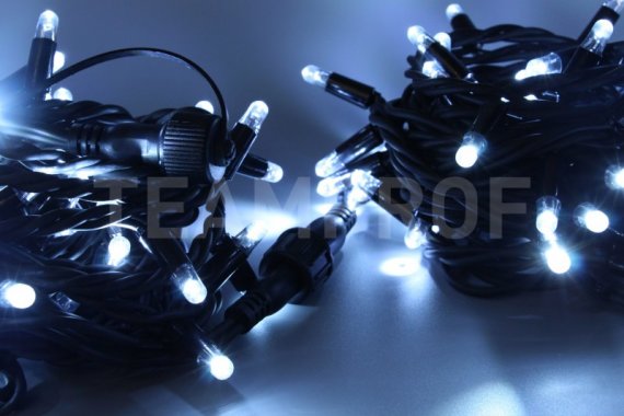 Фотография товара 'Teamprof 10 м, 220В, флэш, БЕЛЫЙ, черная резина 2,3мм'