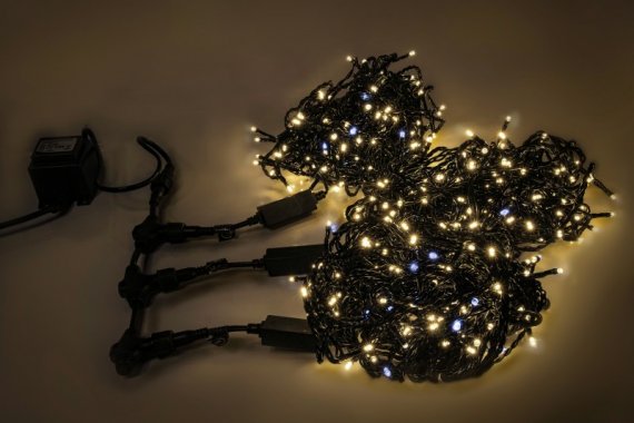 Фотография товара 'Teamprof Светодиодная гирлянда спайдер, 3 нити по 20м, колпачок, флэш'