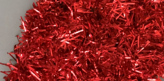 Фотография товара 'Teamprof Gloss Net, сетчатый ковер из мишуры на проволочном каркасе, красная'