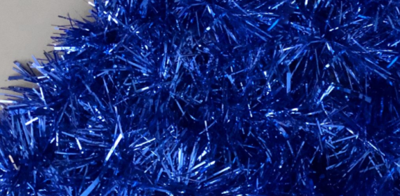 Фотография товара 'Teamprof Gloss Net, сетчатый ковер из мишуры на проволочном каркасе, синяя'