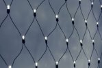 Teamprof Светодиодная сетка 2х3м, статика, черный провод, белая