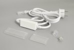 Teamprof Комплект подключения для дюралайта TPF-DL-2W-100-24V, белый провод