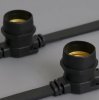 Teamprof Светодиодный белт-лайт, 2-х проводной, шаг 40 см, черный