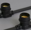 Teamprof Светодиодный белт-лайт, 2-х проводной, шаг 20 см, черный